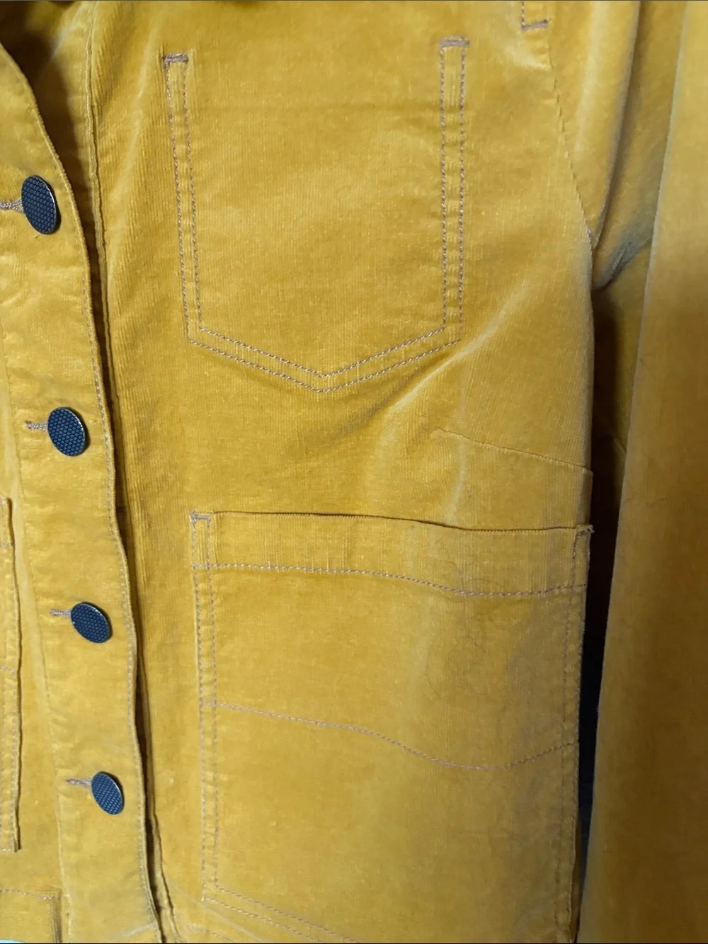 Cabi Citizen Women's Mustard Button-Front Jacket